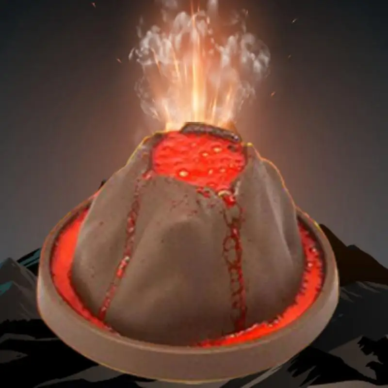 Volcano Kit Eruption - مجموعة التجارب الكيميائية الفيزيائية ، العلوم