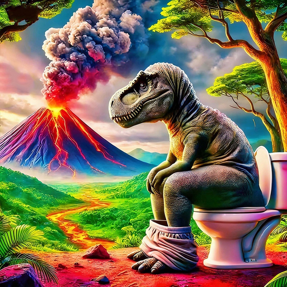 Volcano Kit Eruption - EverShine طقم تطريز ماسي ذاتي الصنع