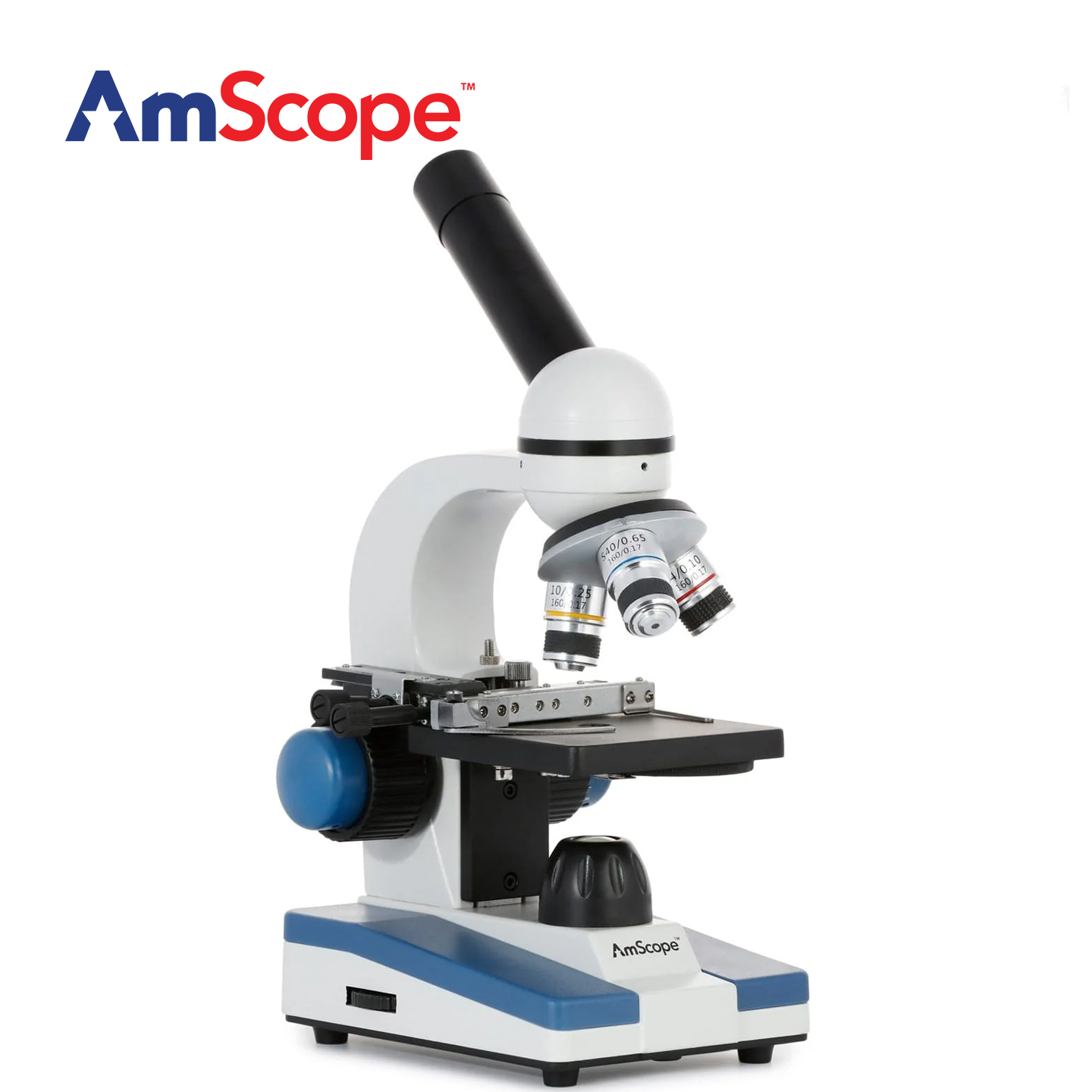 مجهر أحادي العين مركب من نوع A - مراجعة Amscope Microscope Kid Microscope وسعره