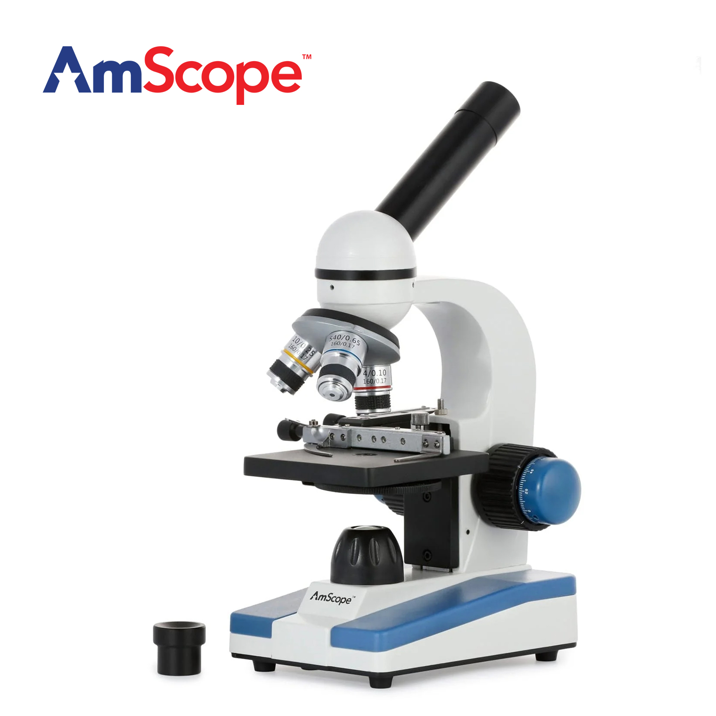 مجهر أحادي العين مركب من نوع A - مراجعة Amscope Microscope Kid Microscope وسعره