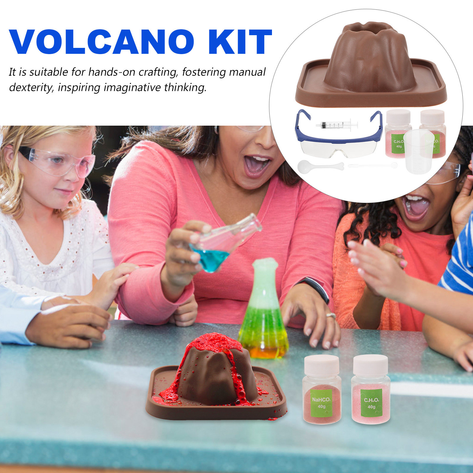 مجموعة واحدة من أدوات تجارب ان - مراجعة Volcano Kit Eruption وسعره